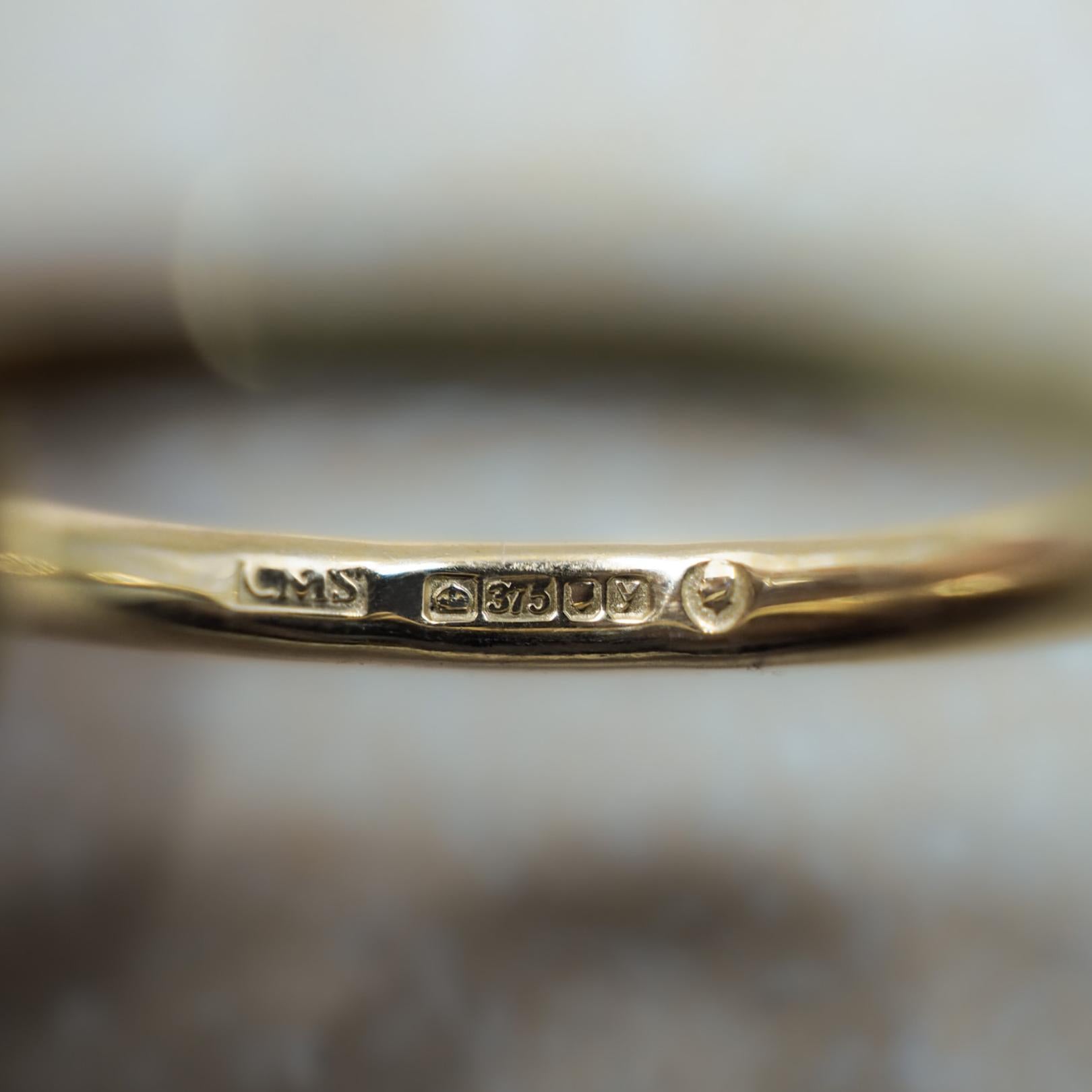 9ct Gold aujune jewellery with hallmarking by the London Assay Office