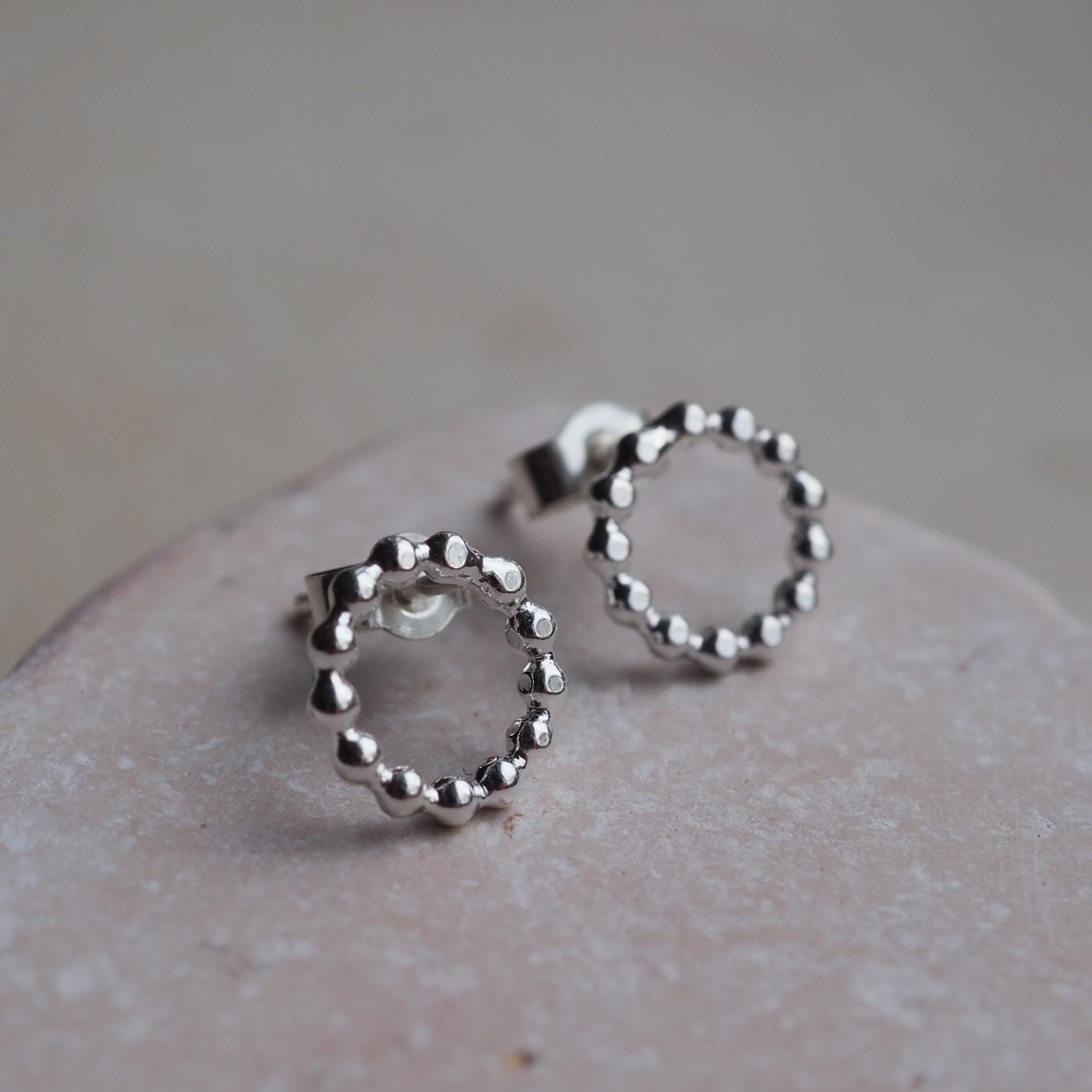 Halo Stud Earrings | Beaded Stud Earrings