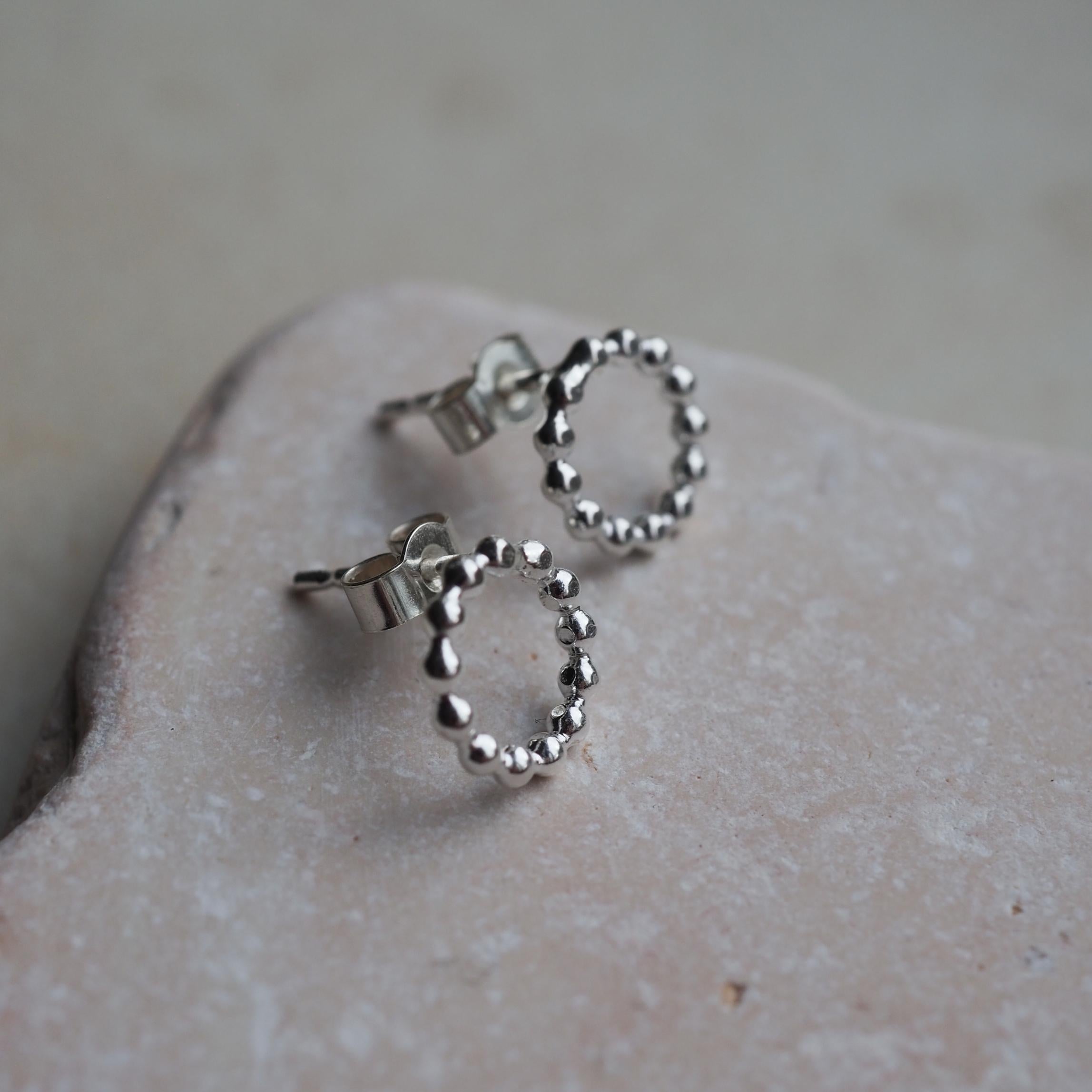 Halo Stud Earrings | Beaded Stud Earrings