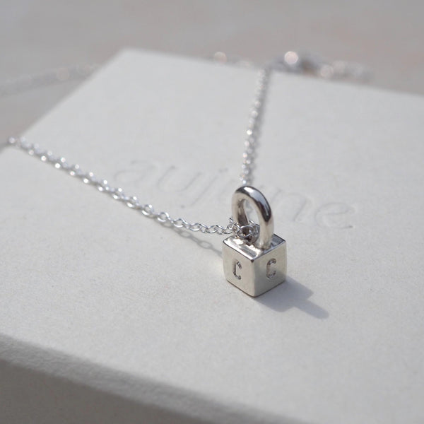 The Grande Sterling Silver Lock Pendant