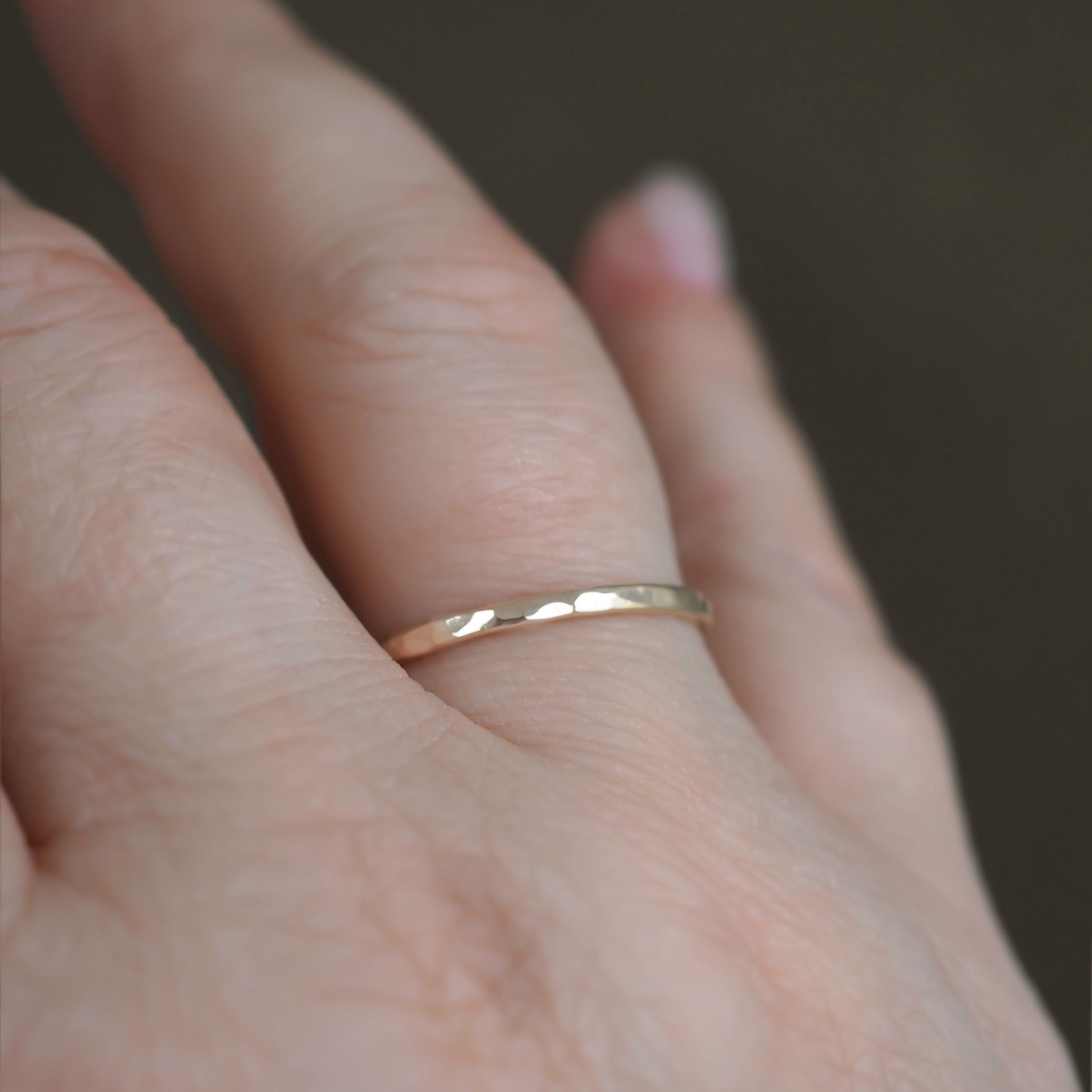 Hammered Stacking Ring