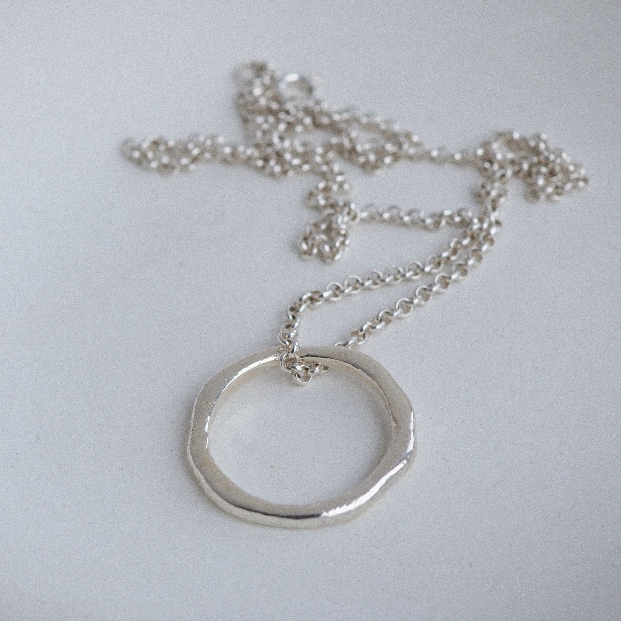 Sterling Silver Floating Necklace |