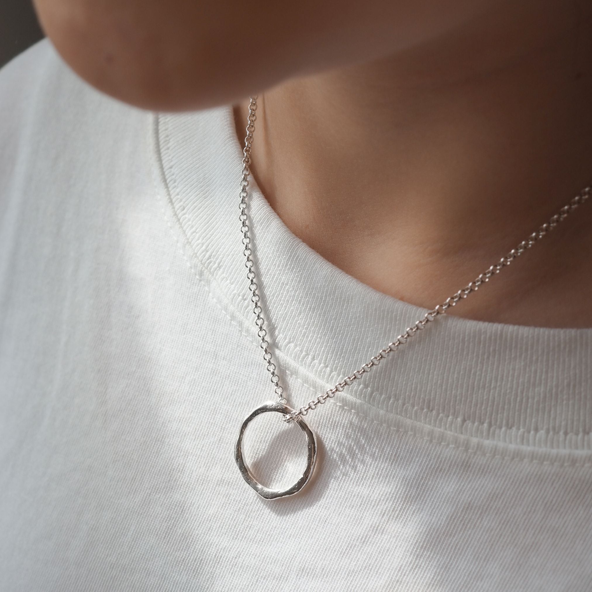 Sterling Silver Floating Necklace |