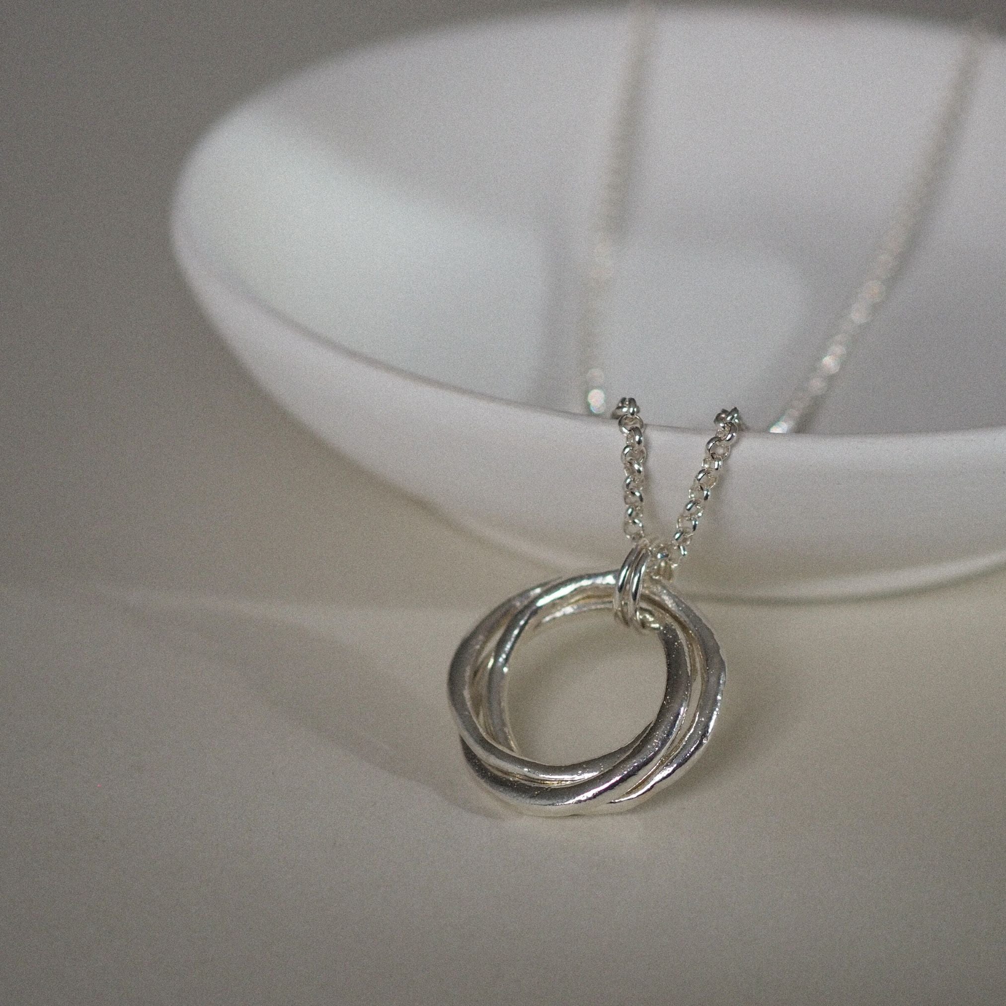 Entwined Rings Necklace